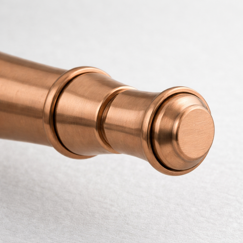 Vintage Brushed Copper Wall-Mounted Towel Bar