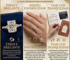 La mejora del aniversario: Anillo de moissanita de corte radiante impecable de 5 quilates (Halo oculto, VVS1) - Oferta🔥 del último día - 90% de descuento
