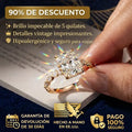 La mejora del aniversario: Anillo de moissanita de corte radiante impecable de 5 quilates (Halo oculto, VVS1) - Oferta🔥 del último día - 90% de descuento