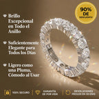 Elegancia Atemporal - Anillo de Eternidad con Moissanita Premium 🔥 Oferta Relámpago Final: 90% de Descuento 🎖️