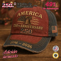 🔥 OFERTA FINAL: 49% DE DESCUENTO — GORRA CONMEMORATIVA 250 AÑOS (1776-2026) 🔥
