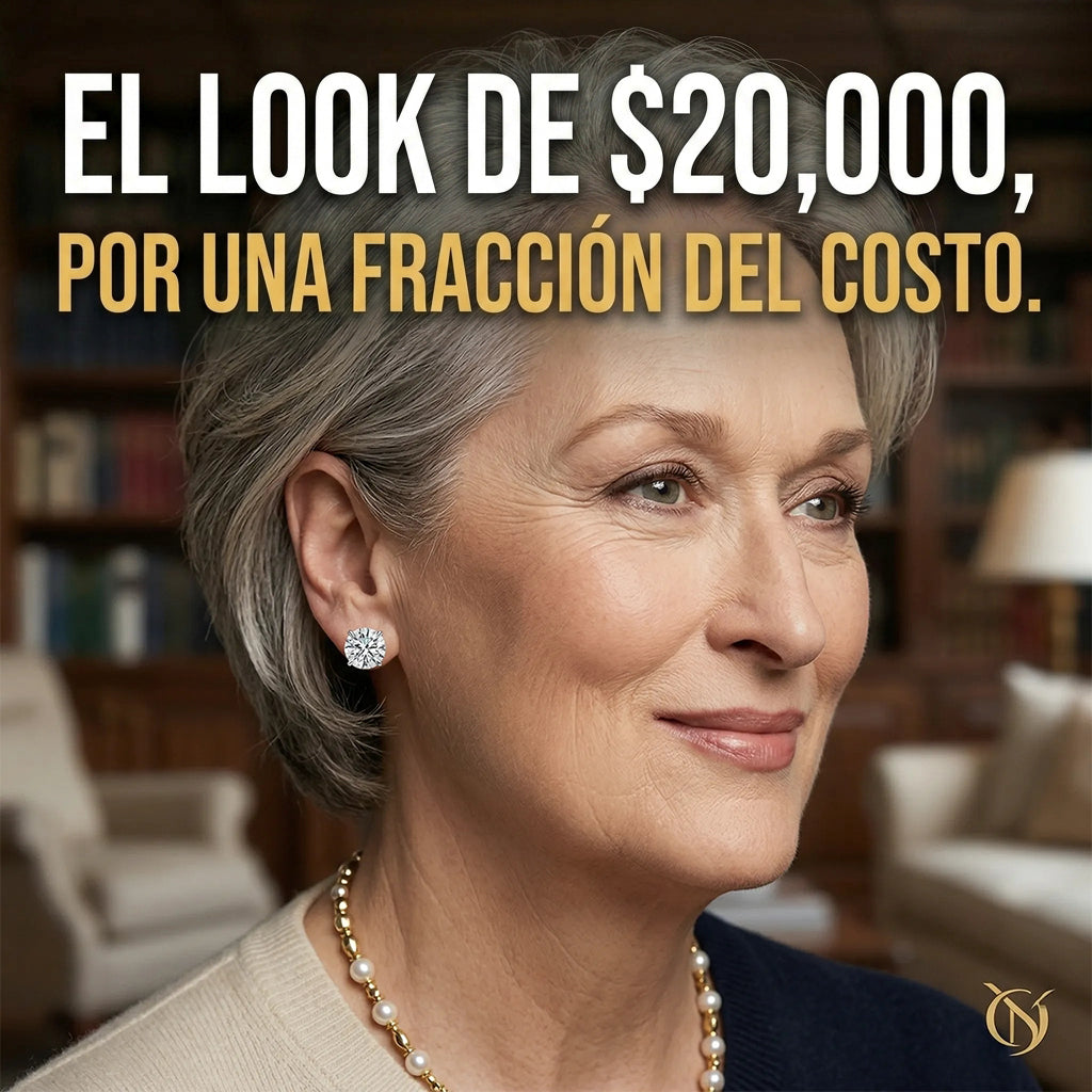 Aretes clásicos redondos de diamante creado en laboratorio de 4.00 CTW — Montura segura de 4 puntas e hipoalergénicos — Último día de oferta 🔥 90% DE DESCUENTO
