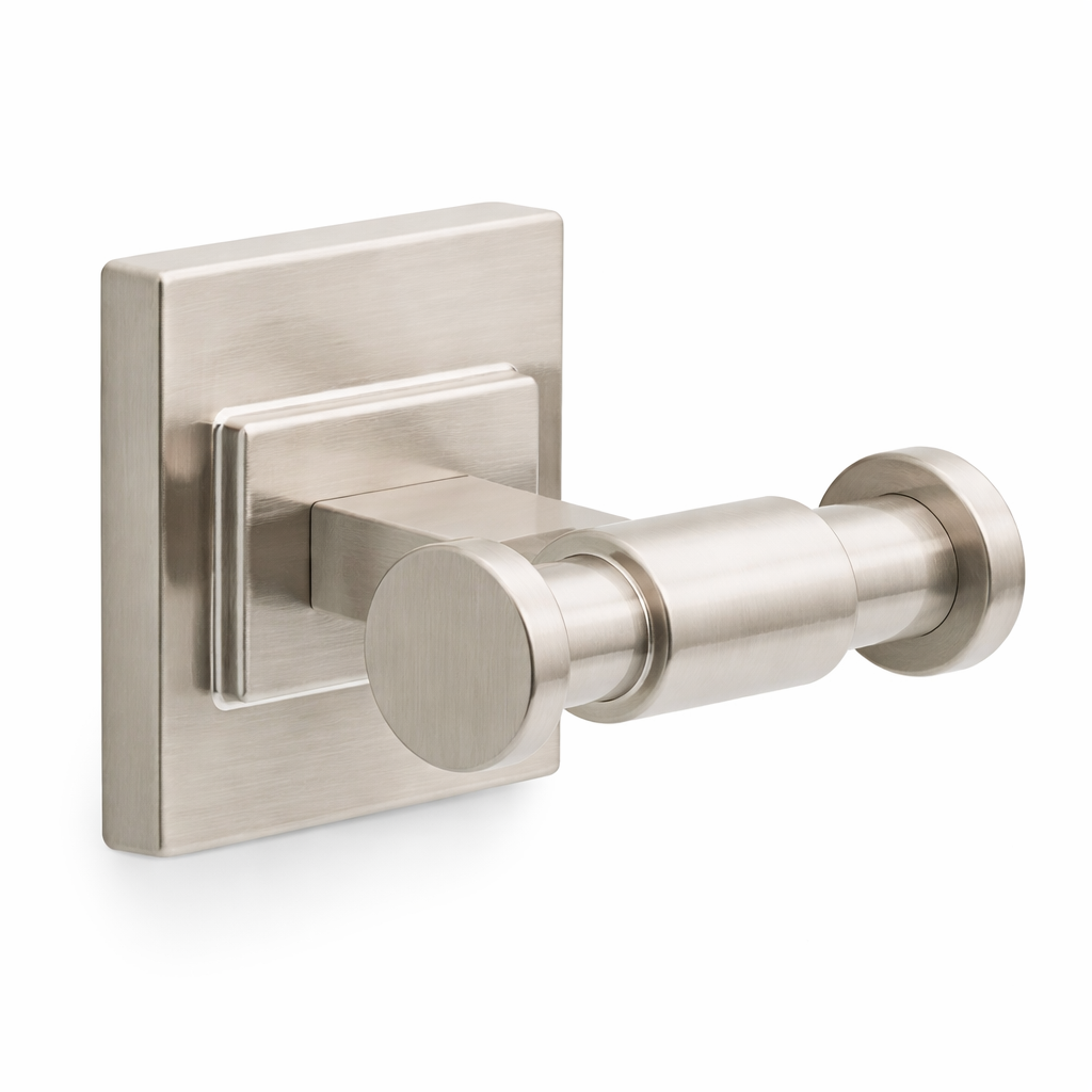Modern Brushed Nickel Wall Hook