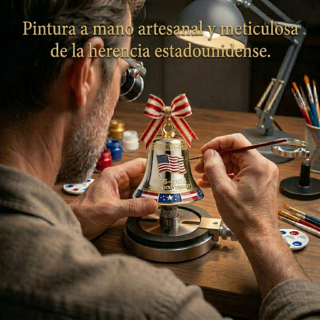 🔥 Edición Limitada: Campana Conmemorativa del 250 Aniversario de los Estados Unidos (1776-2026)