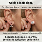 Aretes clásicos redondos de diamante creado en laboratorio de 4.00 CTW — Montura segura de 4 puntas e hipoalergénicos — Último día de oferta 🔥 90% DE DESCUENTO