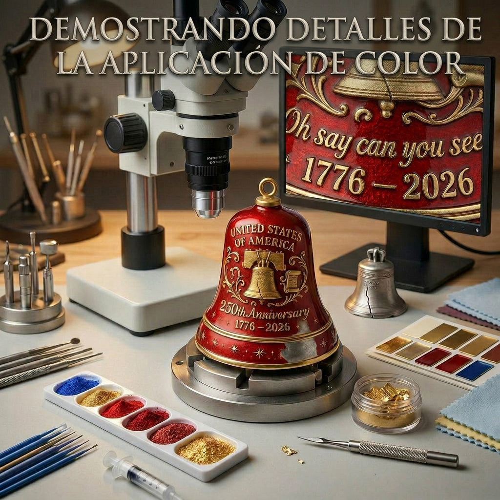🔥 Edición Limitada: Campana Conmemorativa del 250 Aniversario de los Estados Unidos (1776-2026)