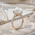 La mejora del aniversario: Anillo de moissanita de corte radiante impecable de 5 quilates (Halo oculto, VVS1) - Oferta🔥 del último día - 90% de descuento