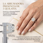 La mejora del aniversario: Anillo de moissanita de corte radiante impecable de 5 quilates (Halo oculto, VVS1) - Oferta🔥 del último día - 90% de descuento