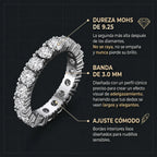 Elegancia Atemporal - Anillo de Eternidad con Moissanita Premium 🔥 Oferta Relámpago Final: 90% de Descuento 🎖️