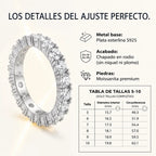 Elegancia Atemporal - Anillo de Eternidad con Moissanita Premium 🔥 Oferta Relámpago Final: 90% de Descuento 🎖️