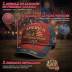 🔥 OFERTA FINAL: 49% DE DESCUENTO — GORRA CONMEMORATIVA 250 AÑOS (1776-2026) 🔥