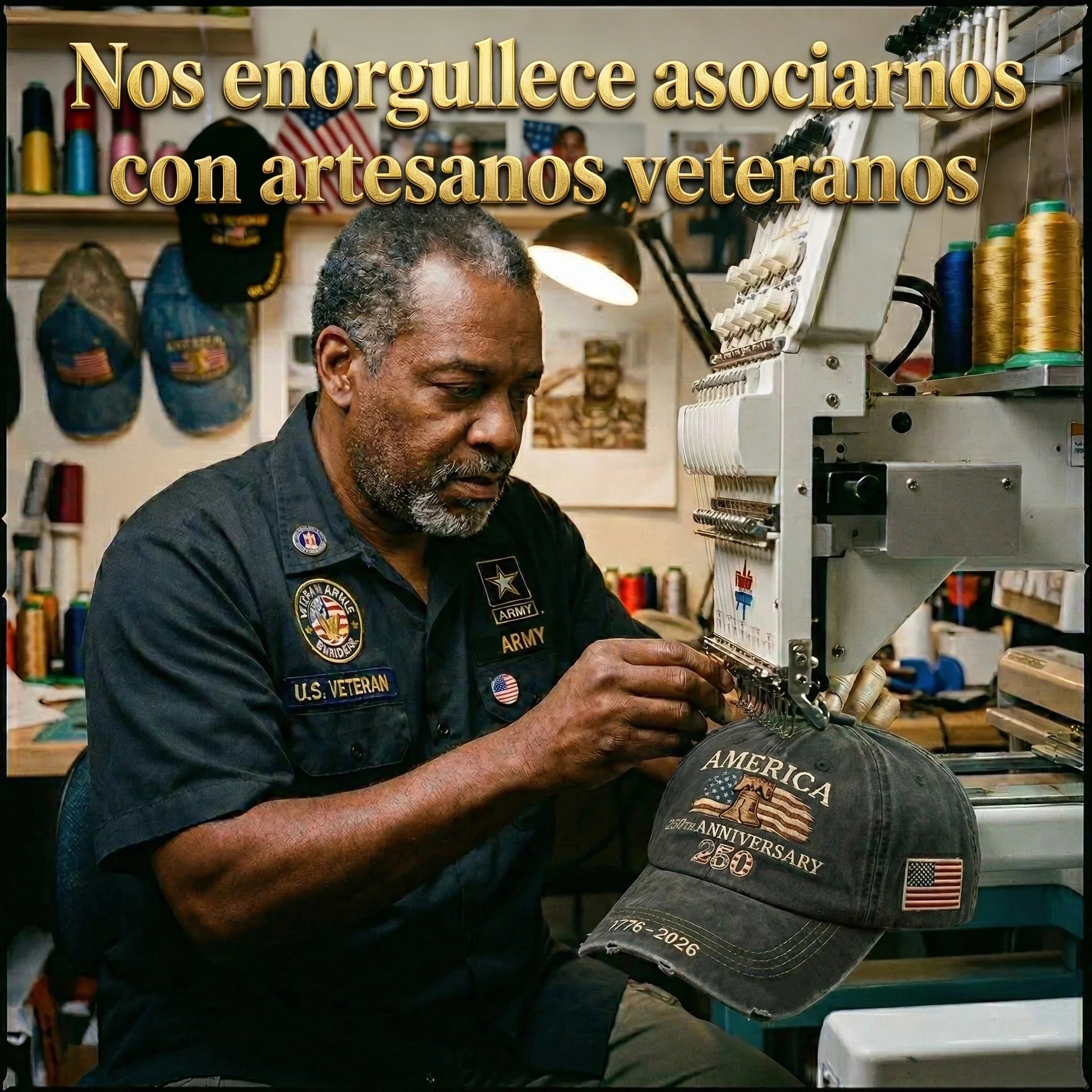 🔥 OFERTA FINAL: 49% DE DESCUENTO — GORRA CONMEMORATIVA 250 AÑOS (1776-2026) 🔥