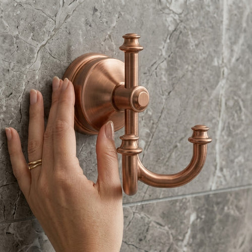 Vintage Brushed Copper Wall Hook
