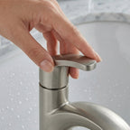 Modern Brushed Nickel Single-Handle Bathroom Faucet