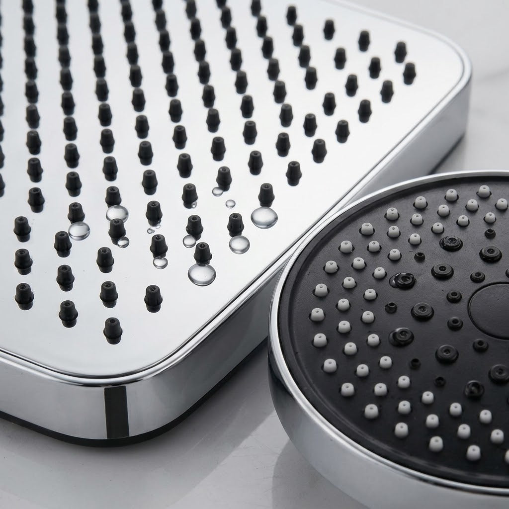 Square Rainfall Shower Head and Handheld Shower Combo Set