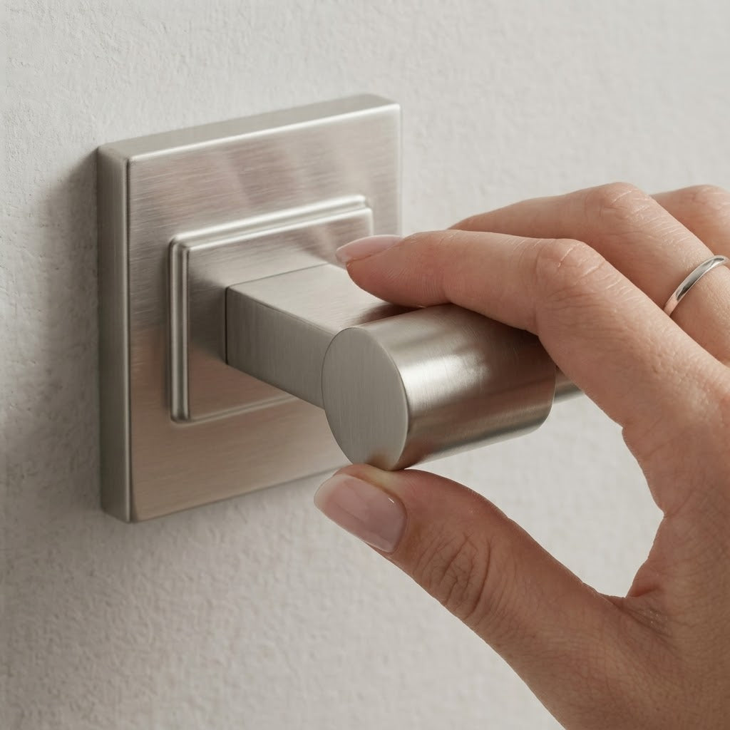 Modern Brushed Nickel Wall-Mounted Toilet Paper Holder