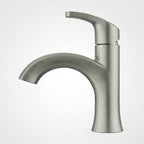 Modern Brushed Nickel Single-Handle Bathroom Faucet