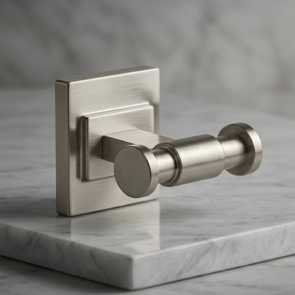 Modern Brushed Nickel Wall Hook