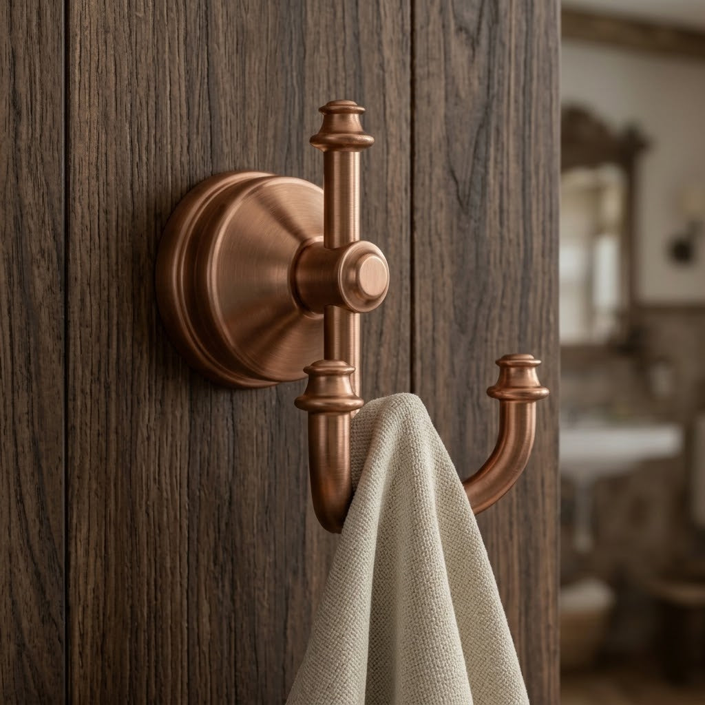 Vintage Brushed Copper Wall Hook