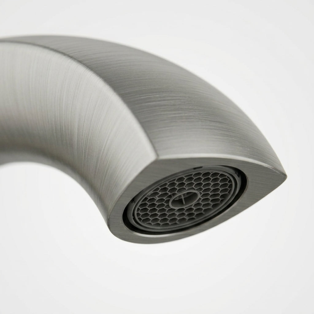 Modern Brushed Nickel Single-Handle Bathroom Faucet